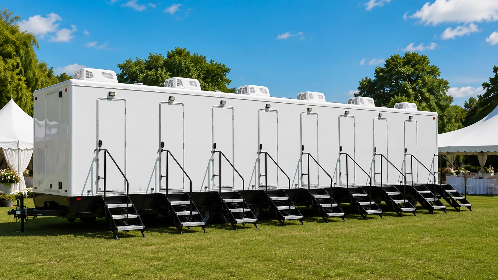 8 Stall Restroom Trailer in Rancho Cordova, CA